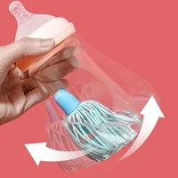 new silicone baby bottle brush multifunctional cleaning rotary scrubbing baby milk bottle cleaning brush