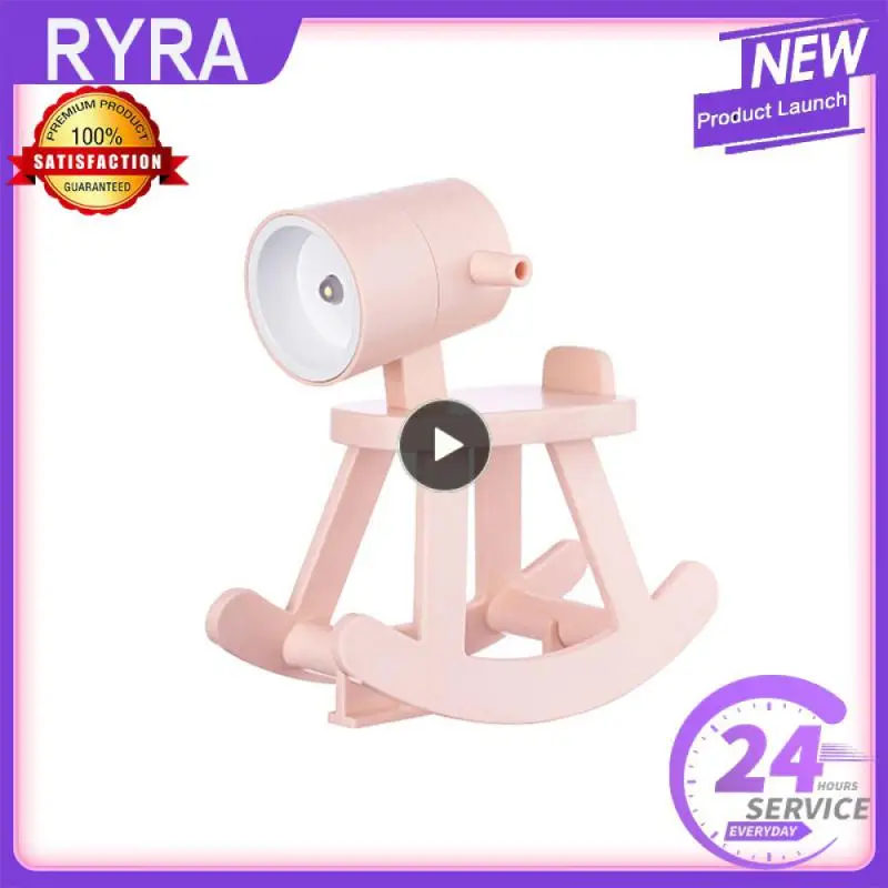 

Atmosphere Lamp Desktop Ornament Cartoon Gift Book Light Rocking Horse Ins Girl Diy Kids Room Bedside Bedroom Decor Desk Light
