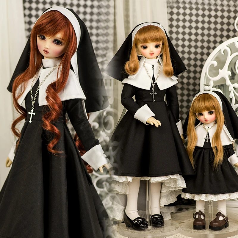 

BJD Cloth Nun Dress for Doll 1/3 1/4 1/6 bjd doll nun dress