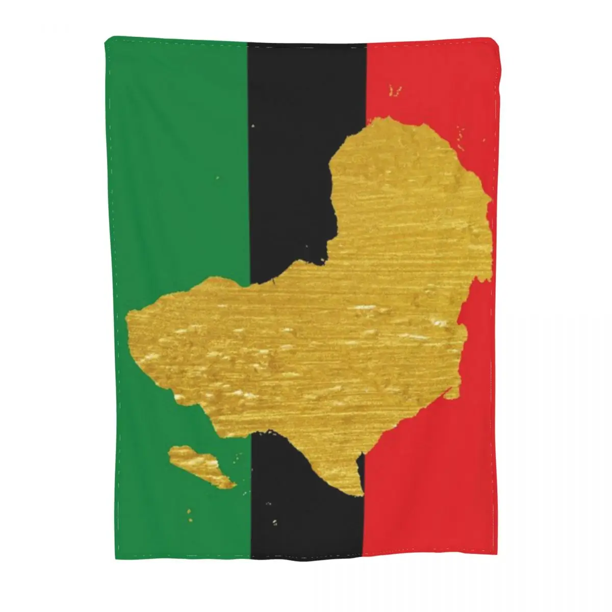 Ультра-мягкое Флисовое одеяло с золотым африканским символом Африки и флагом