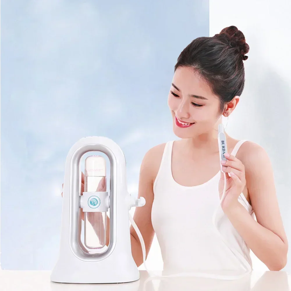 Фото Домашнее использование Hydra Дермабразия Aqua Peeling SPA Косметическая машина Распылитель для увлажнения лица Вакуумный очиститель от черных точек и лица №2