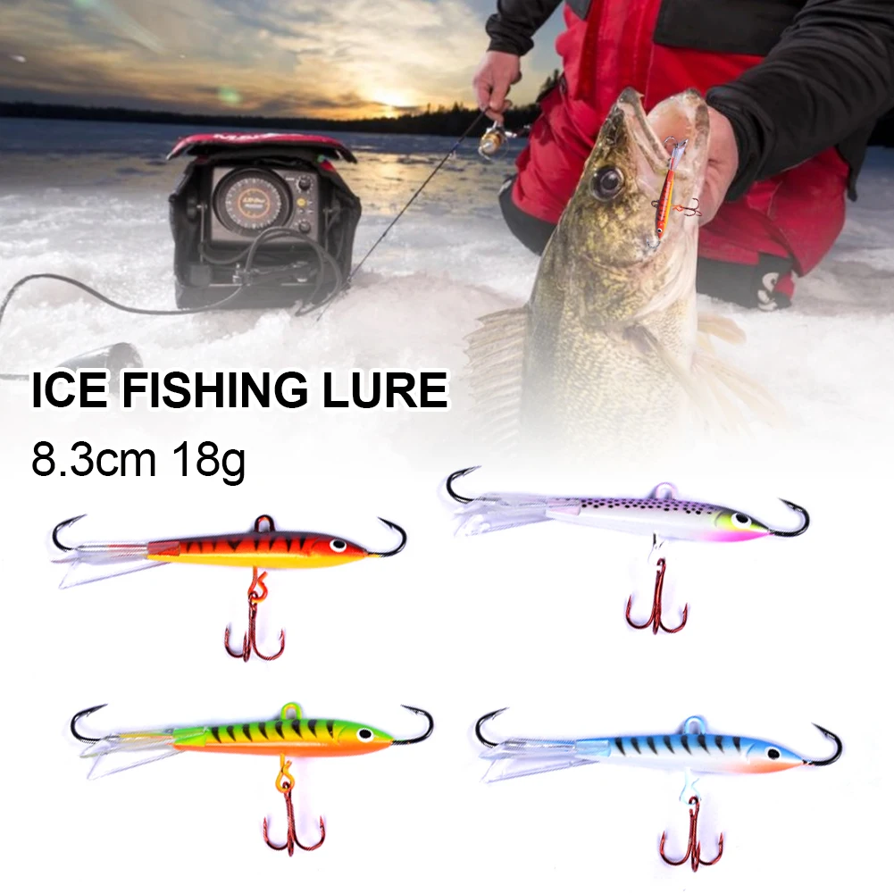 

Colorful Ice Fishing Lure Winter Fishing Jig Metal Hard Bait Winter Jigging VIB Artificial Fishing Tackle for Carp Pike Perch