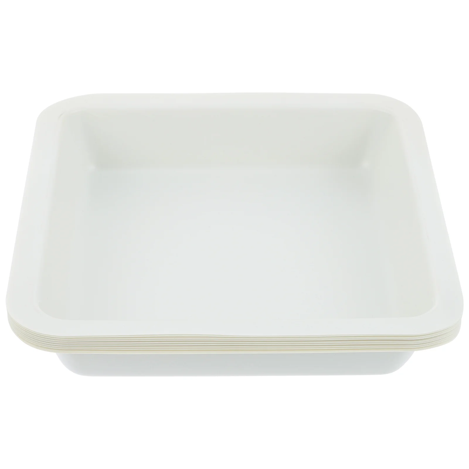 

10 Pcs Weighing Boat Anti-Static Plates Liquid Disposable Plastic Square Dishes