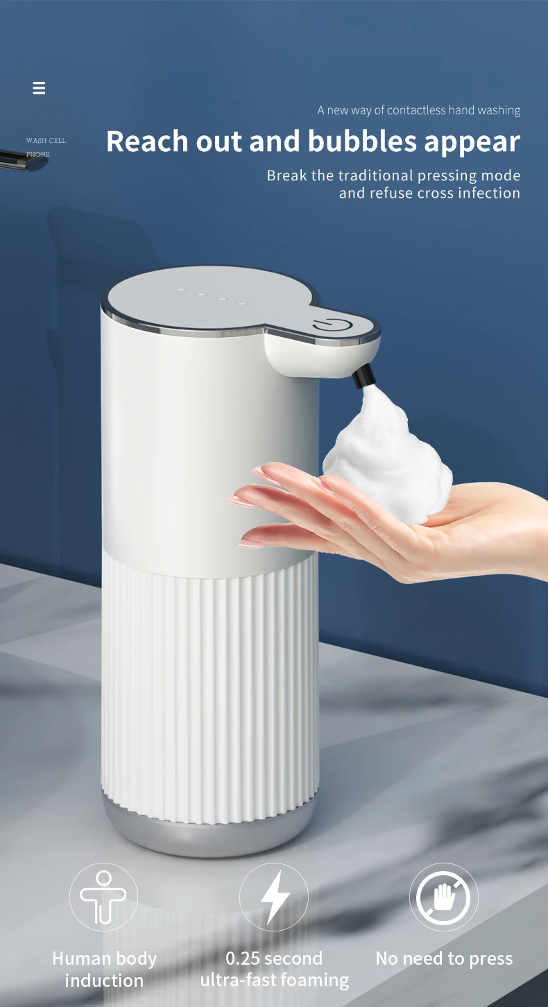 

Автоматический беспроводной диспенсер пены для мыла 350 мл