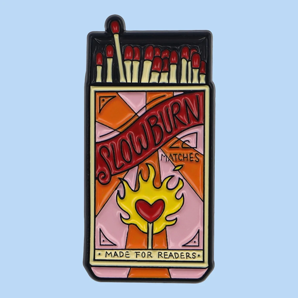Эмалированная булавка SLOW BURN значок шляпы одежда рюкзаки украшения ювелирные