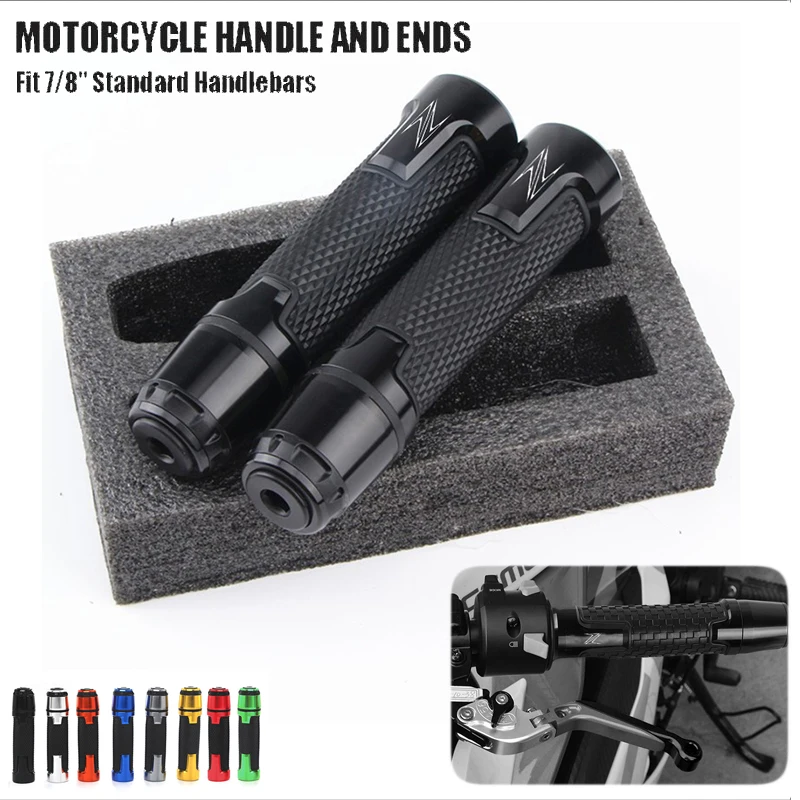 

Мотоциклетные ручки с логотипом Z, рукоятка с ЧПУ для Kawasaki Z800, Z650, Z900, Z400, Z1000, Z1000R, Z1000SX, Z900RS
