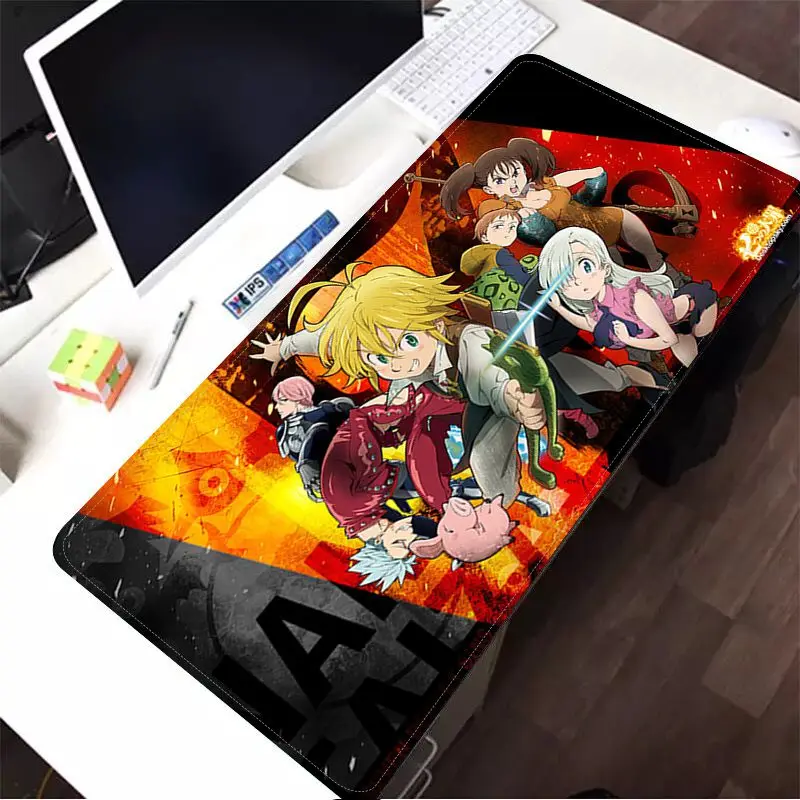 

Nanatsu No Taizai Animation Thickened Gamer Mouse Pad Oversized Gaming Keyboard Notebook Table Mat Padmouse Desk Play Mats