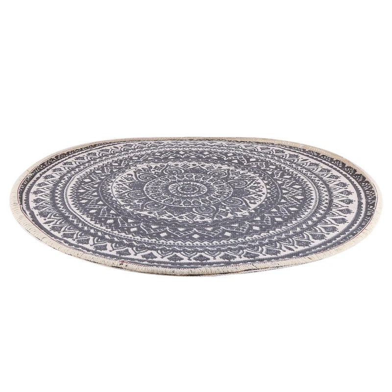 

2X Round Rugs Bedroom Rugs Bohemian Mandala Circle Rugs Suitable For Family Living Room Coffee Round Rugs