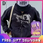 Женская толстовка с капюшоном на молнии, с длинным рукавом