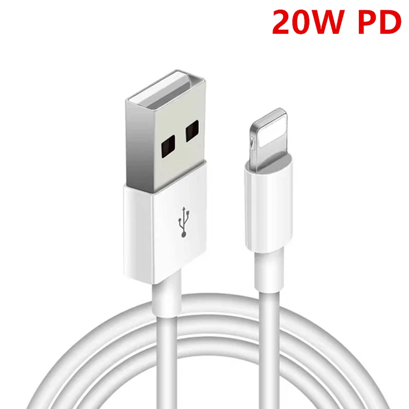20W PD Quick Charger Cable for iPhone 13 12 11 Pro Mini XS Max 8 Plus X XR Fast Charging Cord USB-C Data | Мобильные телефоны и