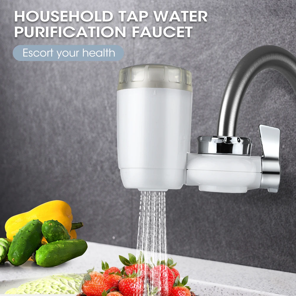 

Tap Water Purifier Filter Kitchen Faucets Drinking Water Filters Healthy Distiller Softener Washable Ceramic Percolator Purify