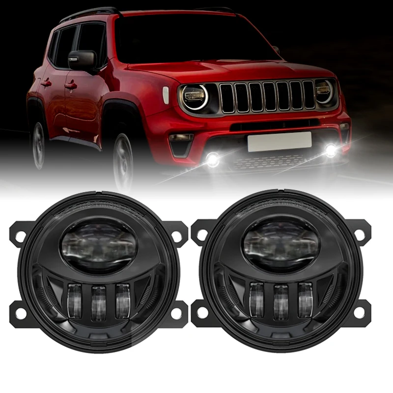 

Светодиодные противотуманные фары для Jeep Renegade 2015, 2016, 2017, 2018, 12 В, запасные черные задние фары в сборе