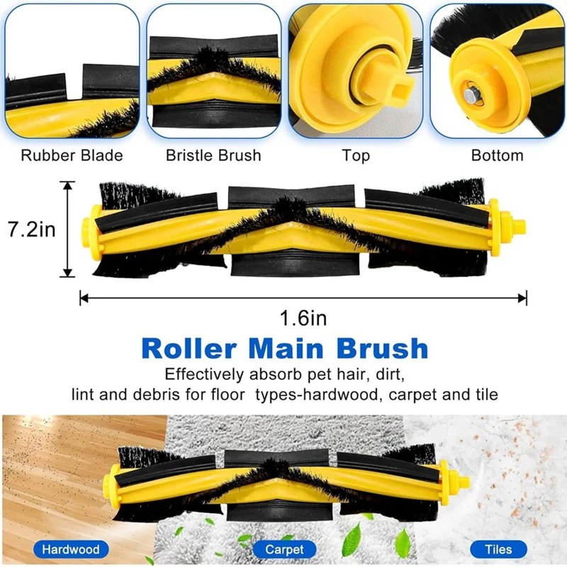 Комплект запасных частей для ECOVACS DEEBOT OZMO T8 AIVI N8 Pro Plus запасные части