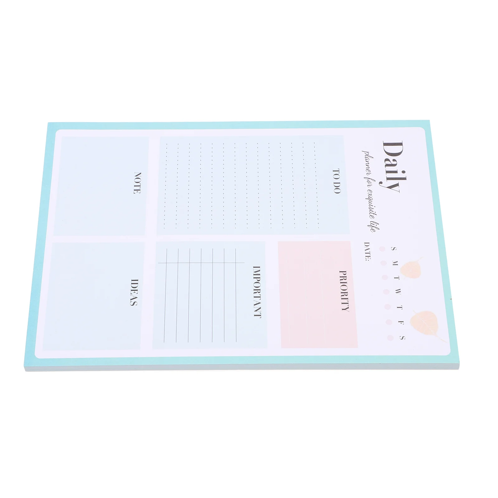 

Notebook Work Tearable Pad Portable Daily Planner Do List Removable Double Offset Paper Office Memo