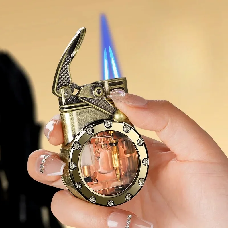 Керосиновая Зажигалка в стиле ретро прозрачная металлическая Механическая