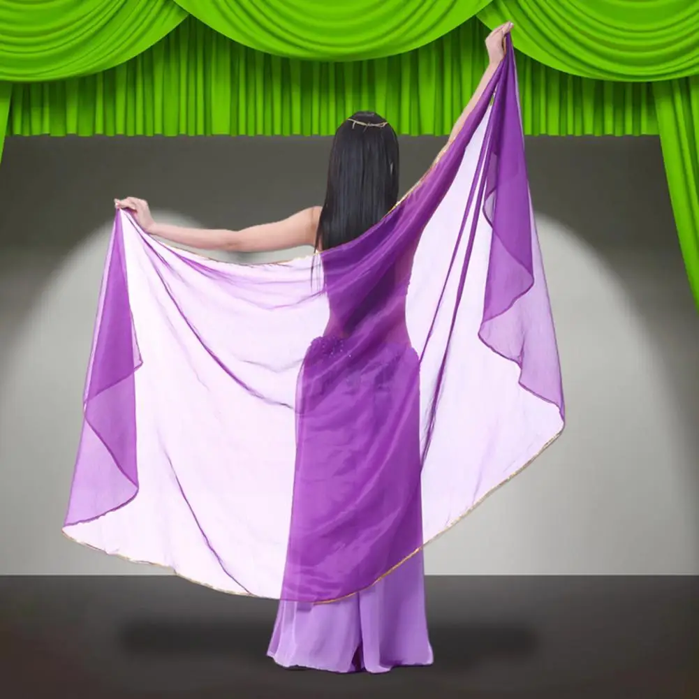 Шаль из искусственного шелка женский летний шифоновый марлевый шарф для живота