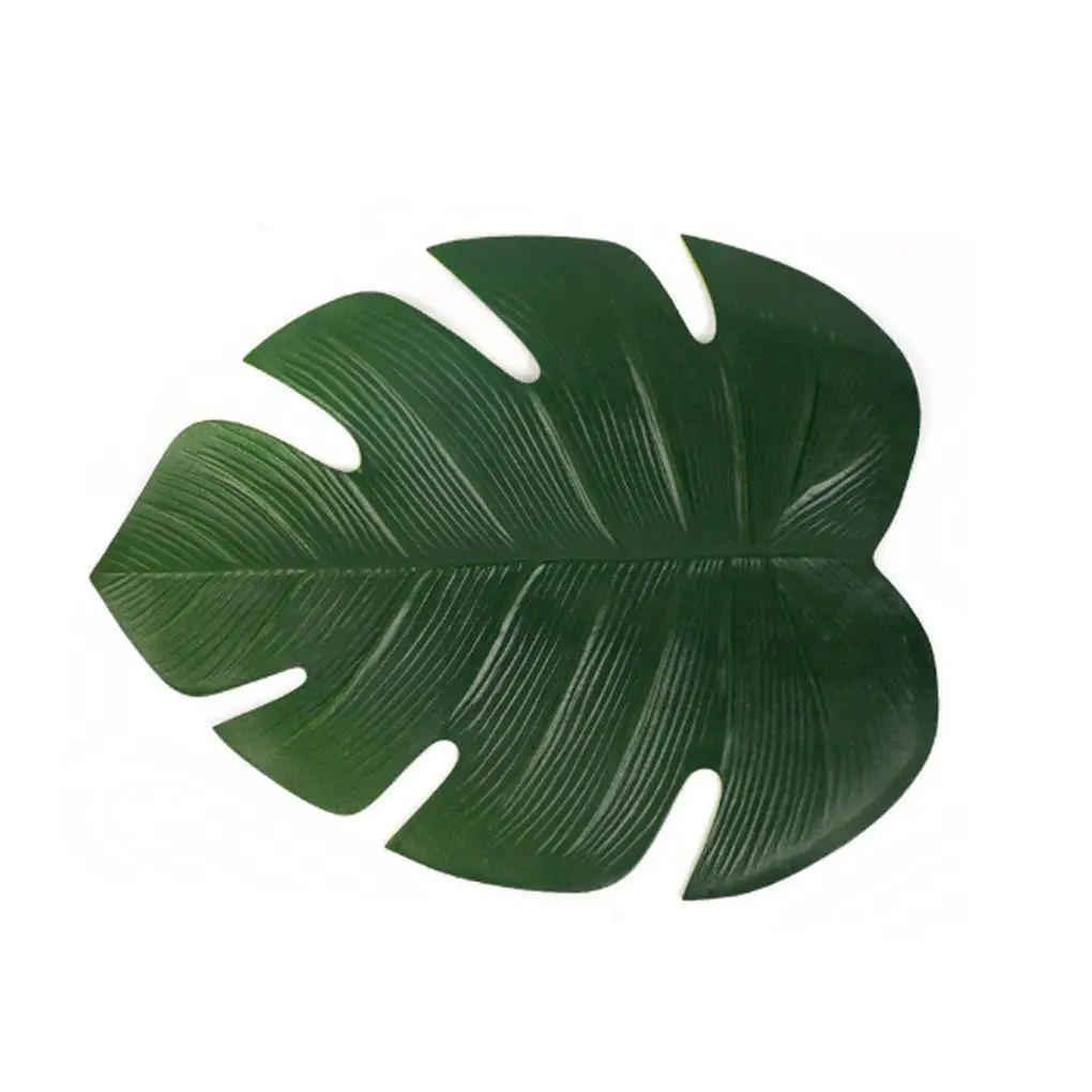 

Tablecloth Sheet Leaf Shape EVA Insulation Mat Simulation Tropical Palm Pad Table Kitchen Accessories