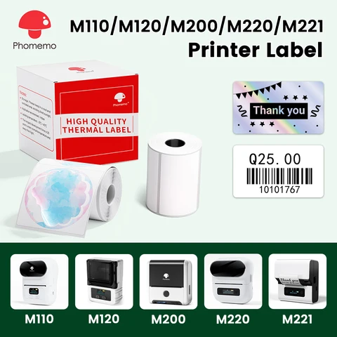 Термонаклейки Phomemo для принтеров M110/M220/M108/M200