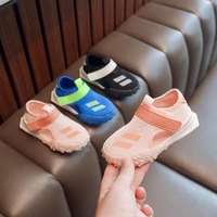 baby sports sandals 2022 new fashion wide kids shoes girls boys pu breathable mesh anti slip beach toddler sandal children shoes