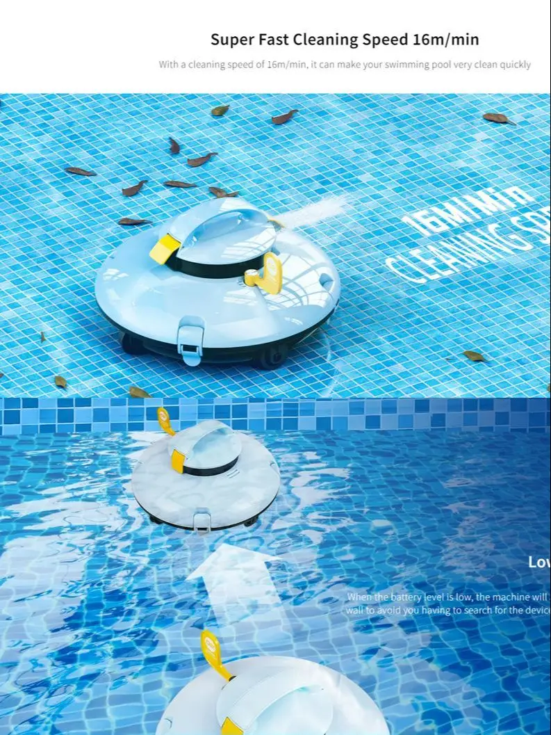 Lydsto Cordless Robotic Pool Cleaner Automatic Swimming Pool Vacuum Cleaner wireless robot vacuum cleaner Robot pool cleaner
