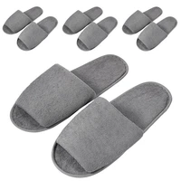 4 pairs portable travel folding slipper unisex guest slipper spa hotel disposable slippers