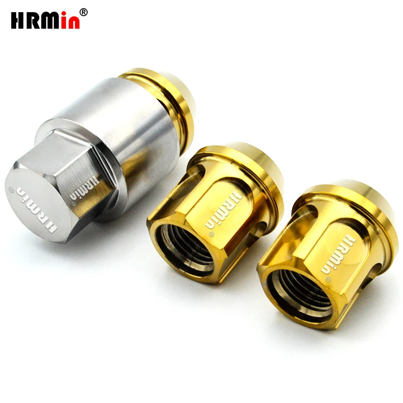 HRMin с открытым концом Gr.5 титановое Коническое сиденье противоугонная гайка M12 * 1