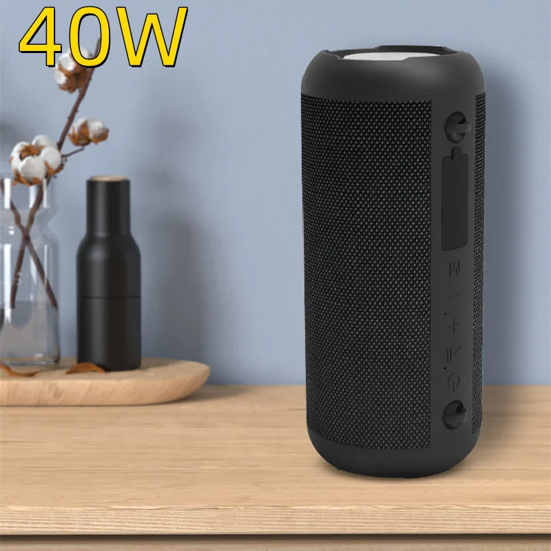 Портативная Водонепроницаемая bluetooth колонка мощный сабвуфер мощностью 40 Вт Hi-Fi