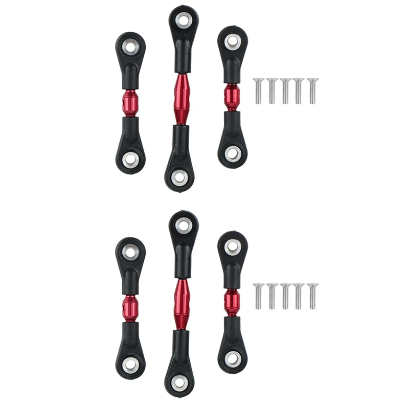 

6 шт., металлическая рулевая тяга для Tamiya TT-01 TT01 1/10