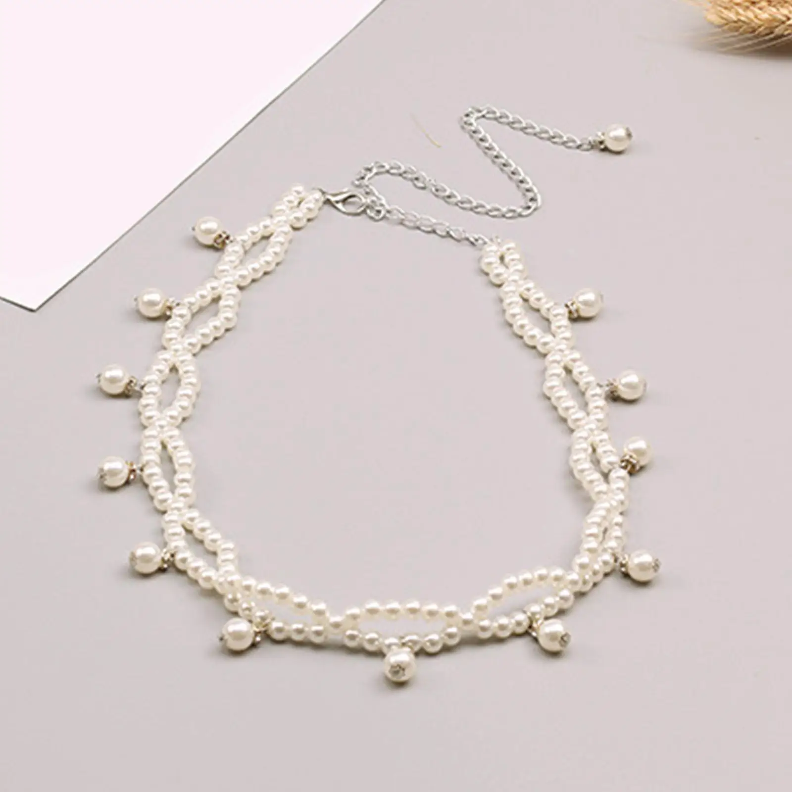 

Fashion Women Pearl Belt with Tassels Body Jewelry Costume Chain Buckle