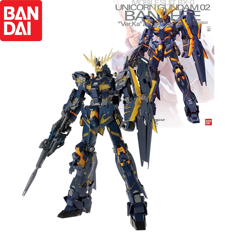 BANDAI Mobile Suit Gundam MG Unicorn 02 Banshee Ver.Ka 1/100 экшн-фигурка модель подарок коллекционные