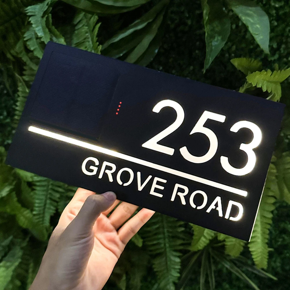 

Солнечная адресная табличка из акрила