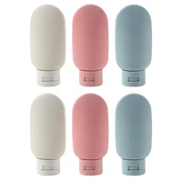 6pcs travel sub packing bottle cosmetic bottle silicone toiletries containers