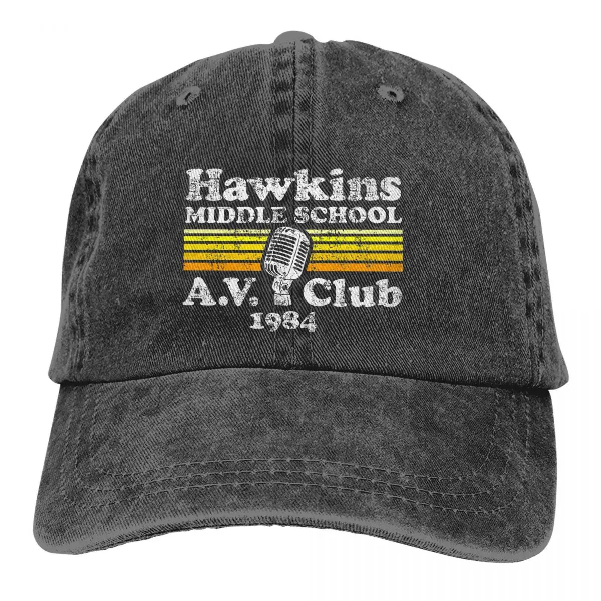 

Summer Cap Sun Visor Hawkins Middle School A.V Hip Hop Caps Stranger Things Eleven Horror Film Cowboy Hat Peaked Hats