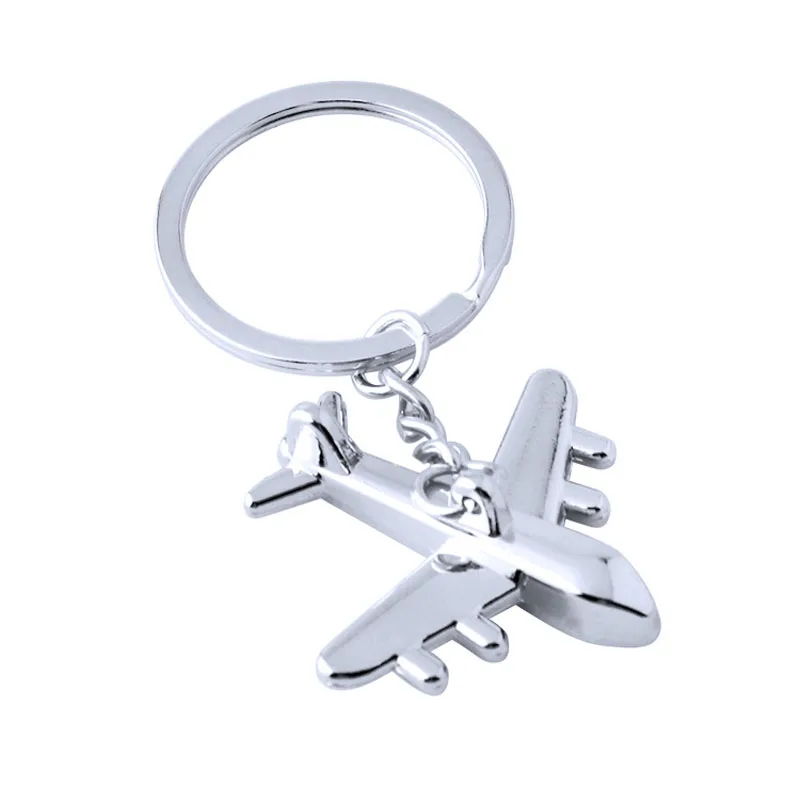 

New Popular Aircraft Keychain Men and Women Simple Personalized Creative Anti Loss Car Zinc Alloy Small Gifts High-end Feeling