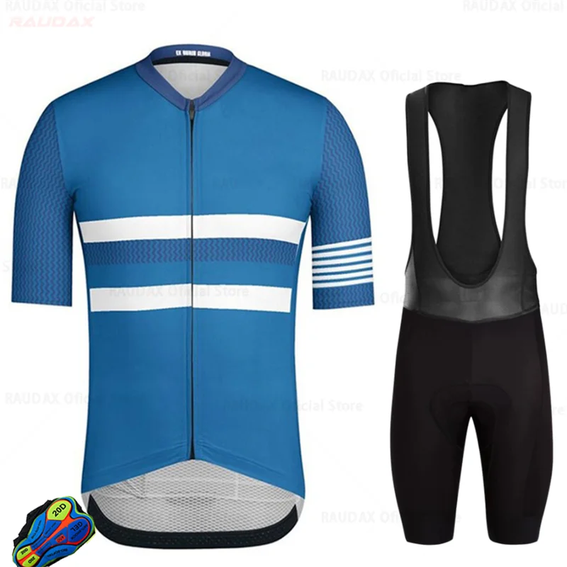 

High Quality Men Cycling Uniforms Custom Bike Clothing Sublimation Cycling Jersey Cycling Bib Shorts Suit