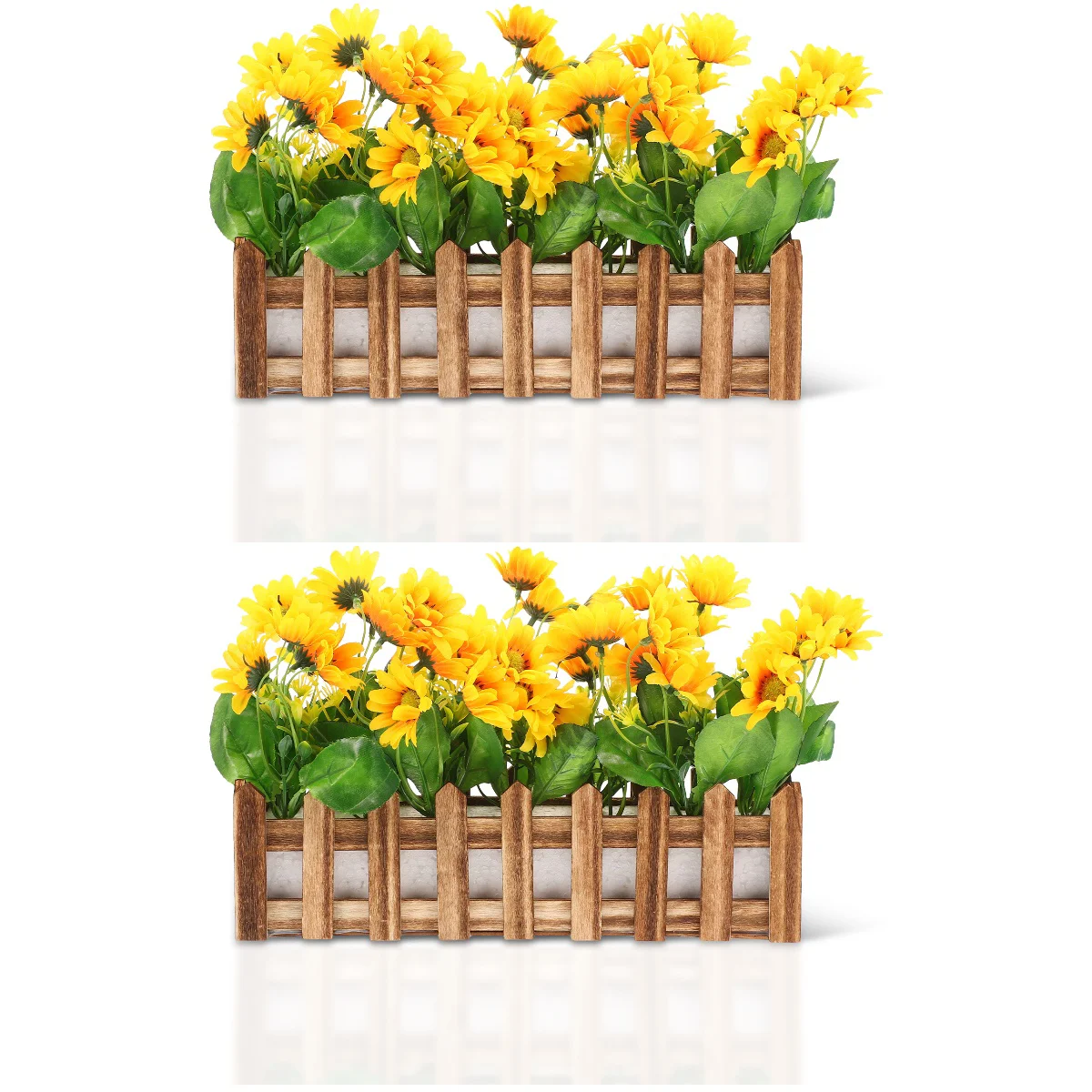 

Sunflower Potted Bonsai Fake Artificial Flowerplant Decor Flowers Decorative Fall Realistic Decorationfence Adornment