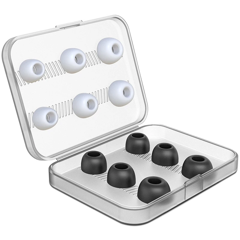 

Ear Tips Replacement Silicon Ear Buds Tips with Portable Storage Box for AirPods Pro 12 Pieces
