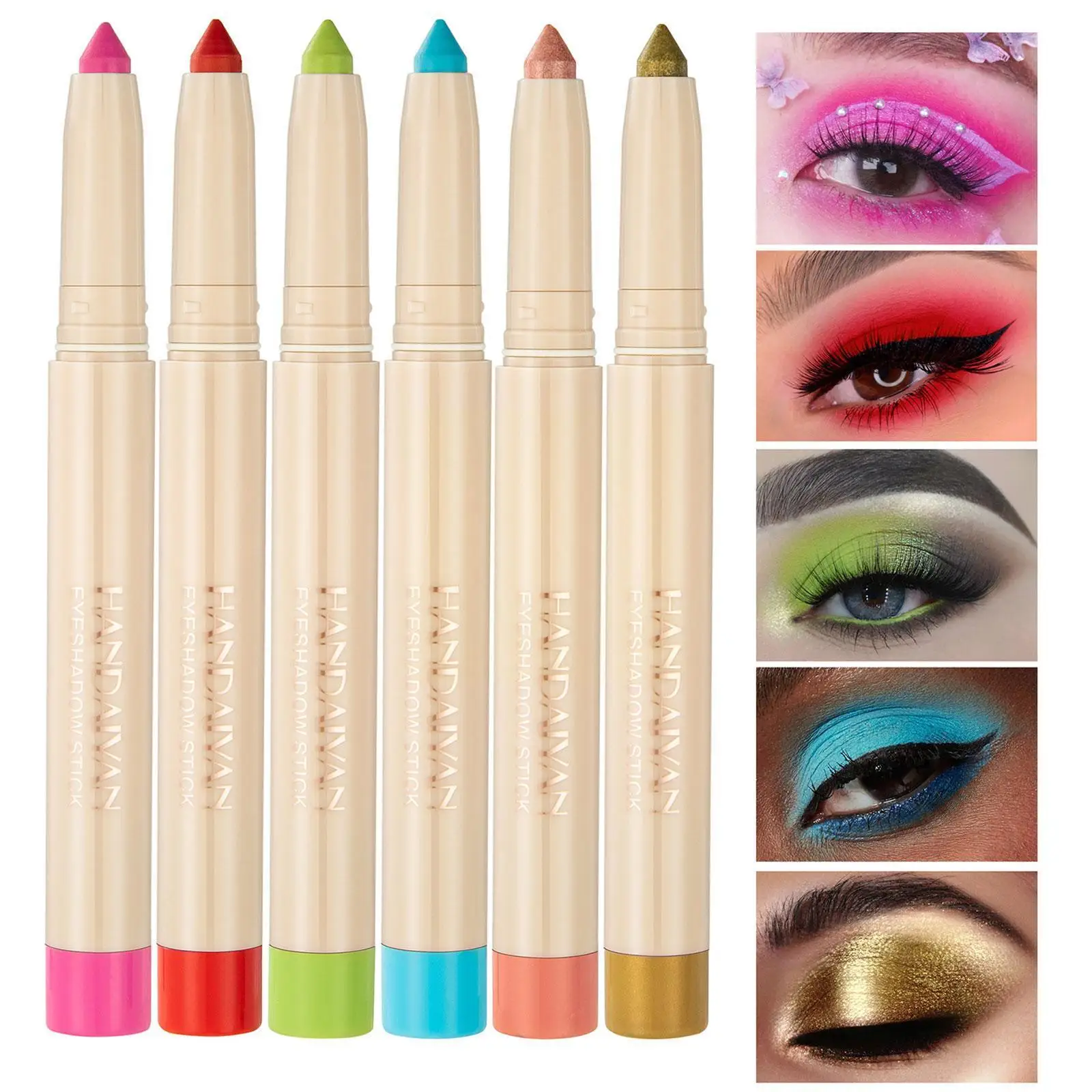 

Lying Silkworm Eyeshadow Pen Multi Purpose Eyeliner Stick Easy To Color Pearl Eye Shadow Flash Eye Makeup Gift For Womens G G2K0