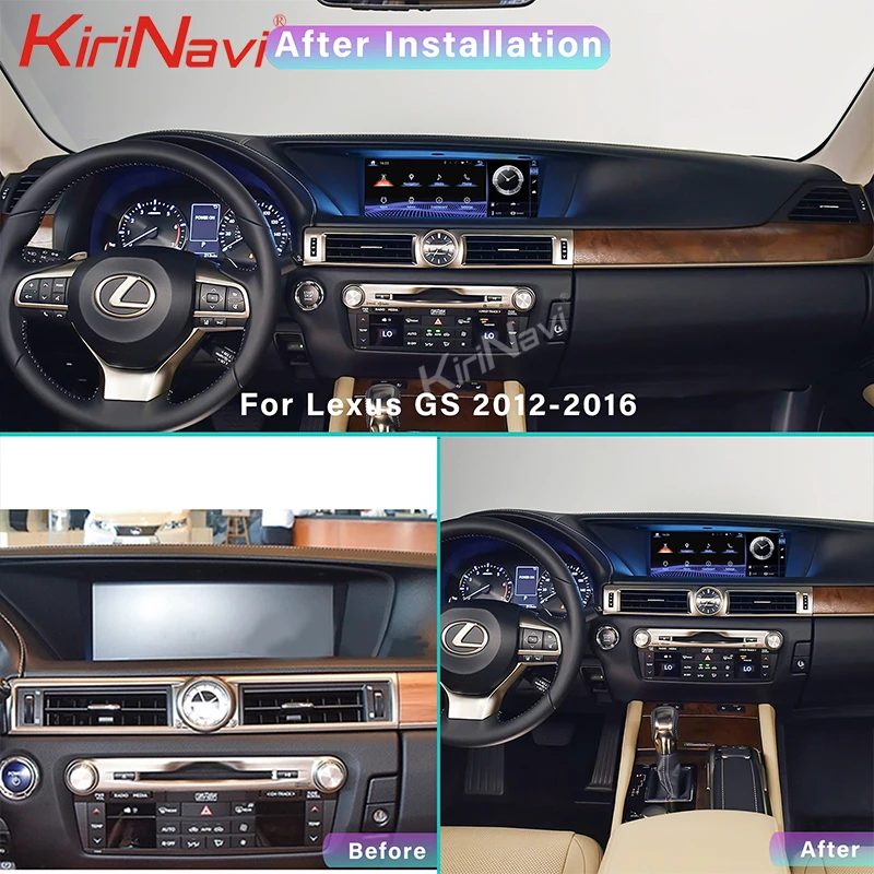 Автомагнитола Kirinavi 12 3 дюйма Android 10 для Lexus GS GS200 GS250 GS300 GS350 GS450 2012-2021 автомобильный