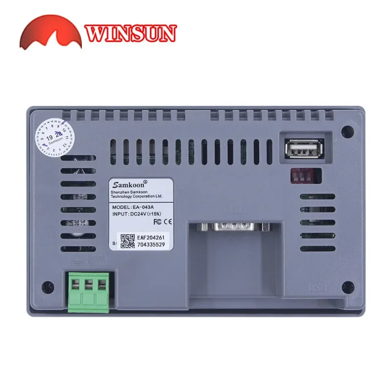Фото Samkoon EA-043A EA-070B kinco GL070 Ethernet HMI с PLC FX3U-14MT 14MR 14MRT, аналоговым вводом 6AD, выходом 2DA, RTU Modbus 485 №4