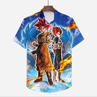 trendy mens summer must have shirts anime dragon ball superheroes printing mens shirts beach play shopping travel shirts