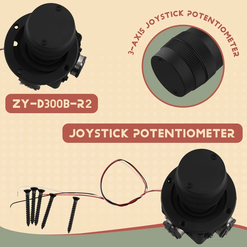 3-осевой джойстик-потенциометр ZY-D300B-R2 5K 3D Security Yuntai Control Ball Machine Клавиатура Монитор