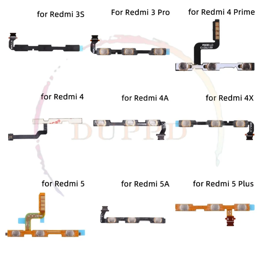 

Repair Power Switch ON OFF Volume Button Flex Cable For Xiaomi Redmi 3X 3 3S 4A 5A 5 Plus Note 4X 2 4 3 5 5A Pro Global Version