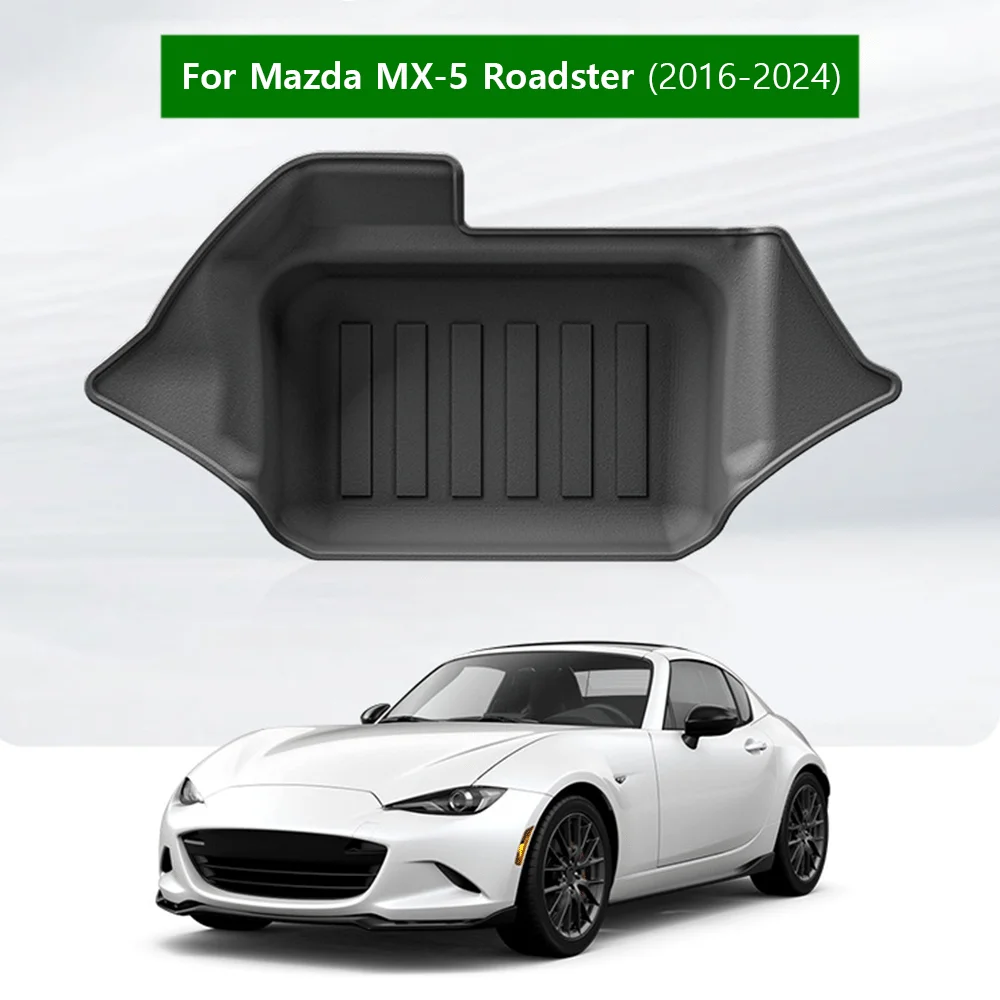 

Для Mazda MX-5 Miata MX5 MX 5 Mazda Roadster 2016-2024 TPE 3D Коврик в багажник автомобиля Коврик в багажник Всепогодный черный