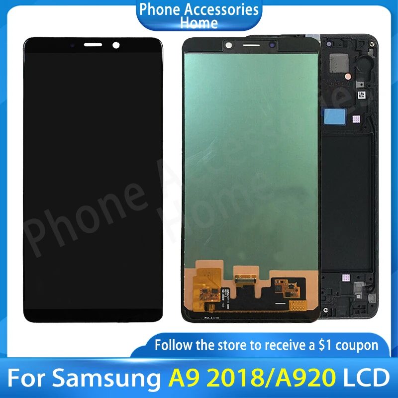 

ЖК-дисплей с сенсорным экраном и дигитайзером в сборе для Samsung Galaxy A9 2018 A920 A920F SM-A920F/DS, экран для A9Star Pro