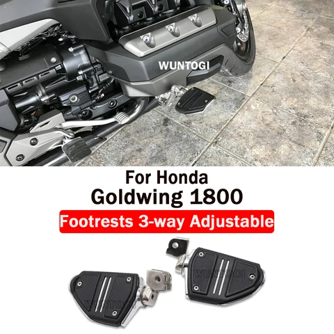 Для Honda Gold Wing 1800 аксессуары подставки для ног 3-сторонние регулируемые шоссейные колышки крепления Goldwing GL 1800 Tour DCT ножная педаль двигателя