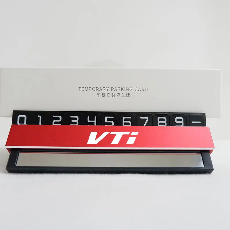 

Car-Styling Parking Card For Honda VTI Car Temporary Card Plate For Honda CITY Odyssey CRV HRV Legend VTi HR-V JAZZ PILOT