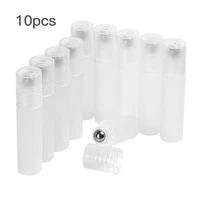10pcslot 5ml roll on bottle thick frosted glass perfume bottle refillable empty roller essential oils vials