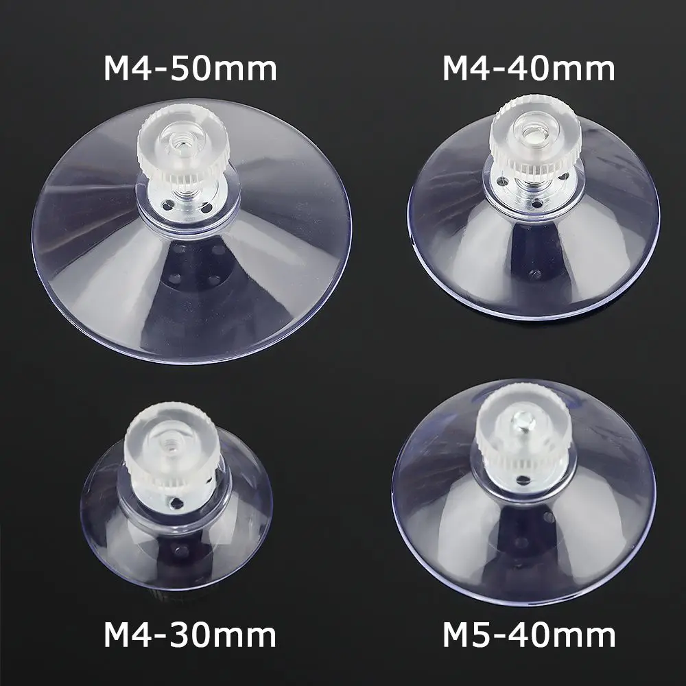 

5/10Pcs Round Sucker Cup Suction Hooks With Knurled Nut Transparent Suckers Window Glass Table Tops Daily Hanging Storage Tools