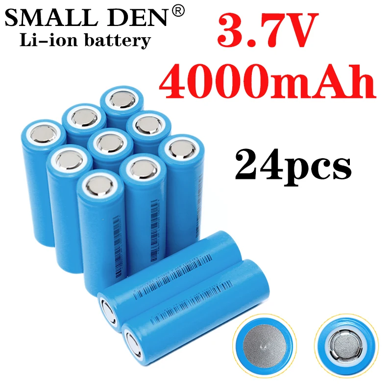 

24pcs 3.7V 4000mAh 21700 battery20A 5C rate discharge ternary lithium battery DIY electric bicycle high power equipment battery